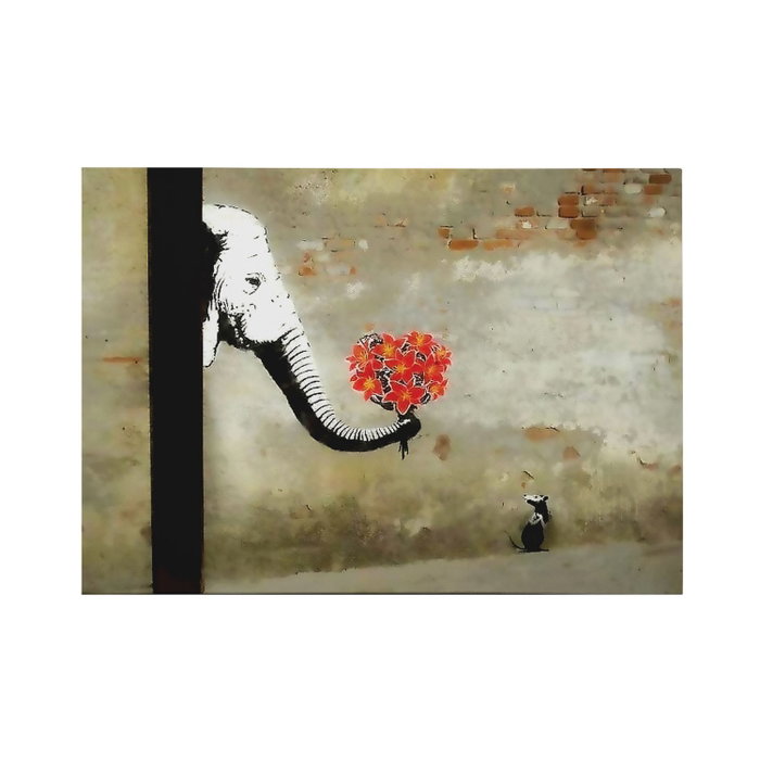 Wallity Lienzo decorativo Banksy WY116 70 x 100 cm Wallity Lienzo decorativo Banksy WY116 70 x 100 cm